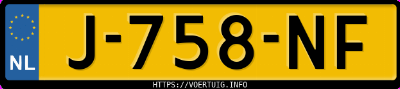 Kenteken afbeelding van J758NF, grijze Volkswagen ID.3 Pro 150 Kw