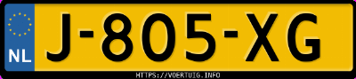 Kenteken afbeelding van J805XG, zwarte Volkswagen Golf Vi 1.4 Tfsi