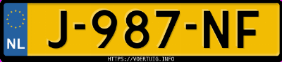 Kenteken afbeelding van J987NF, blauwe Volkswagen Passat Variant 1.4tsi V 1.4 Bluemotion