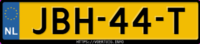 Kenteken afbeelding van JBH44T, zwarte Volkswagen Passat 1.5 Ehybrid