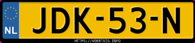 Kenteken afbeelding van JDK53N, grijze Volkswagen T-ROC 1.5tsi 1.5 Tsi