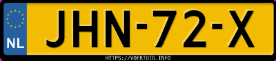 Kenteken afbeelding van JHN72X, grijze Volkswagen T-ROC 1.5tsi