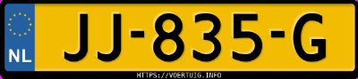 Kenteken afbeelding van JJ835G, grijze Volkswagen Golf Vii 1.4tsi 5