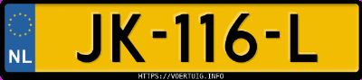 Kenteken afbeelding van JK116L, grijze Volkswagen Polo Cross 1.4