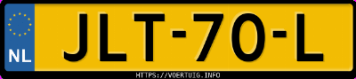 Kenteken afbeelding van JLT70L, grijze Volkswagen Golf Vii 1.2tsi 5