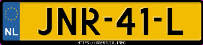 Kenteken afbeelding van JNR41L, grijze Volkswagen Golf Vi 1.4