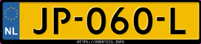 Kenteken afbeelding van JP060L, zwarte Volkswagen Polo Cross 1.4