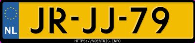 Kenteken afbeelding van JRJJ79, blauwe Volkswagen Golf Gl Cabr. 70kw K6