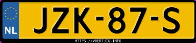 Kenteken afbeelding van JZK87S, grijze Volkswagen Polo 1.0 Tsi