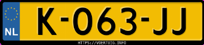 Kenteken afbeelding van K063JJ, blauwe Volkswagen T-ROC 1.5tsi 1.5 Tsi