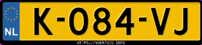 Kenteken afbeelding van K084VJ, witte Volkswagen ID.4 Pro 150 Kw