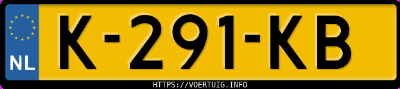 Kenteken afbeelding van K291KB, witte Volkswagen ID.4 Pro 150 Kw