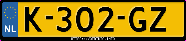 Kenteken afbeelding van K302GZ, grijze Volkswagen ID.3 Pro 150 Kw 1.st