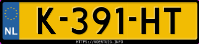 Kenteken afbeelding van K391HT, blauwe Volkswagen ID.3 Pro 150 Kw
