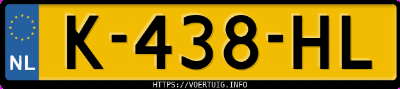 Kenteken afbeelding van K438HL, zwarte Volkswagen Polo 1.0 Tsi