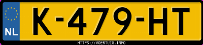 Kenteken afbeelding van K479HT, grijze Volkswagen ID.4 Pro 150 Kw