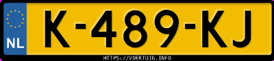 Kenteken afbeelding van K489KJ, witte Volkswagen Polo 1.0 Tsi