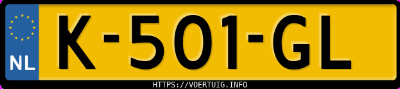 Kenteken afbeelding van K501GL, blauwe Volkswagen ID.3 Pro 150 Kw