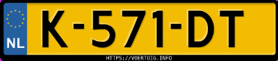 Kenteken afbeelding van K571DT, grijze Volkswagen ID.3 Pro 150 Kw