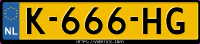 Kenteken afbeelding van K666HG, grijze Volkswagen ID.4 Pro 150 Kw