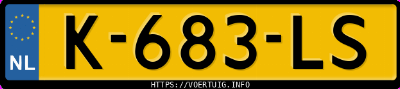 Kenteken afbeelding van K683LS, grijze Volkswagen T-CROSS 1.0tsi