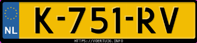 Kenteken afbeelding van K751RV, grijze Volkswagen Polo 1.0 Tsi