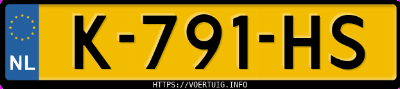 Kenteken afbeelding van K791HS, witte Volkswagen ID.4 Pro 150 Kw