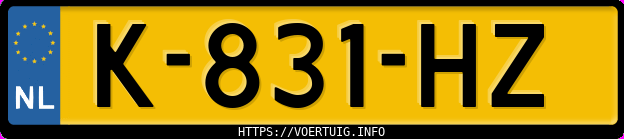 Kenteken afbeelding van K831HZ, grijze Volkswagen ID.3 Pro 150 Kw