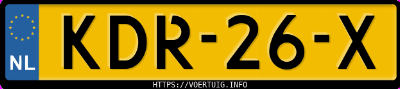Kenteken afbeelding van KDR26X, grijze Volkswagen Polo 1.0 Tsi