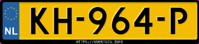 Kenteken afbeelding van KH964P, witte Volkswagen Kombi T6 2.0 Tdi 4motion