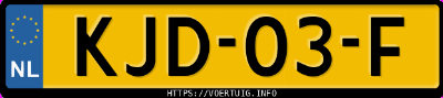 Kenteken afbeelding van KJD03F, paarse Volkswagen Taigo