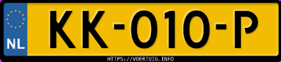 Kenteken afbeelding van KK010P, bruine Volkswagen Golf Plus Vi 1.2 Bluemotion Cross 1.2tsi