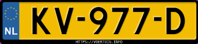 Kenteken afbeelding van KV977D, grijze Volkswagen Golf Variant Tsi Dsg Comfortline