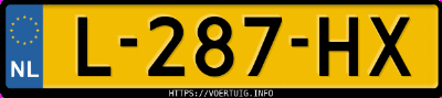 Kenteken afbeelding van L287HX, bruine Volkswagen Golf Plus Vi 1.4tsi Cross