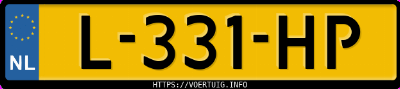 Kenteken afbeelding van L331HP, witte Volkswagen T-ROC 1.5tsi 1.5 Tsi