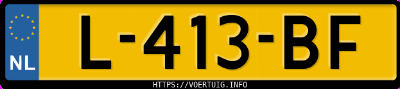 Kenteken afbeelding van L413BF, blauwe Volkswagen Passat Variant 1.4 Tsi Bluemotion Act Dsg R-Line Comfortline
