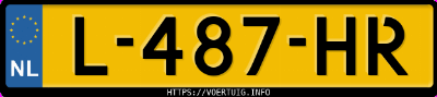 Kenteken afbeelding van L487HR, grijze Volkswagen Golf 8 V 1.0 Tsi