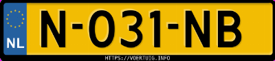 Kenteken afbeelding van N031NB, grijze Volkswagen ID.3 Pro 107 Kw