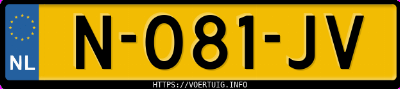 Kenteken afbeelding van N081JV, grijze Volkswagen ID.4 Pro 150 Kw