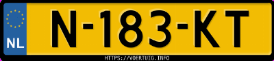 Kenteken afbeelding van N183KT, grijze Volkswagen Tiguan 1.4 Bluemotion