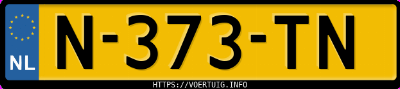 Kenteken afbeelding van N373TN, blauwe Volkswagen ID.4 Pro 150 Kw