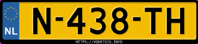 Kenteken afbeelding van N438TH, grijze Volkswagen Tiguan A.1.5 Tsi 1.5