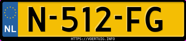 Kenteken afbeelding van N512FG, blauwe Volkswagen ID.3 Pro 150 Kw