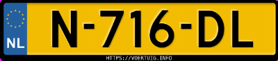 Kenteken afbeelding van N716DL, witte Volkswagen T-ROC 1.5 Tsi
