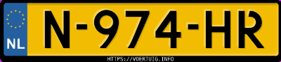 Kenteken afbeelding van N974HR, witte Volkswagen ID.3 Pro 150 Kw Perform. 1.st