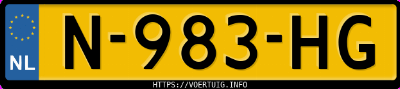 Kenteken afbeelding van N983HG, grijze Volkswagen Golf Vi 1.4 Tfsi