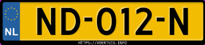 Kenteken afbeelding van ND012N, zwarte Volkswagen Passat Gte 1.4 Tsi