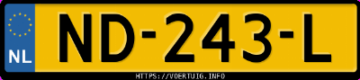 Kenteken afbeelding van ND243L, zwarte Volkswagen Passat Gte 1.4 Tsi