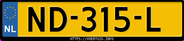 Kenteken afbeelding van ND315L, zwarte Volkswagen Passat 1.4 Tsi Gte