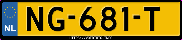Kenteken afbeelding van NG681T, zwarte Volkswagen Golf Vi 1.4 Tfsi